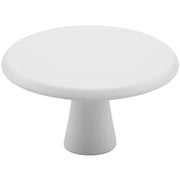 Hermeta knop rond wit 40 mm vooraanzicht