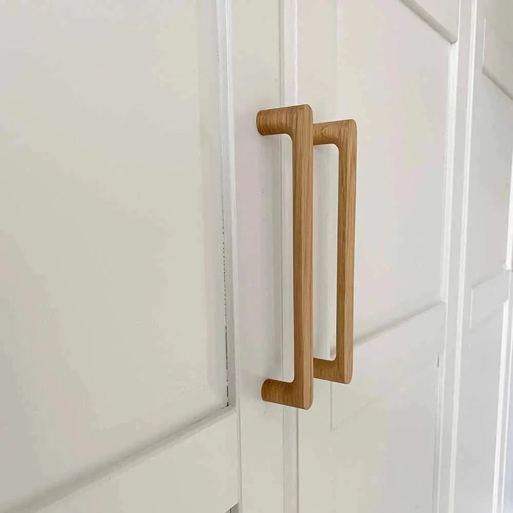 Staalimex houten handgreep Silkeborg 208mm eiken detailfoto