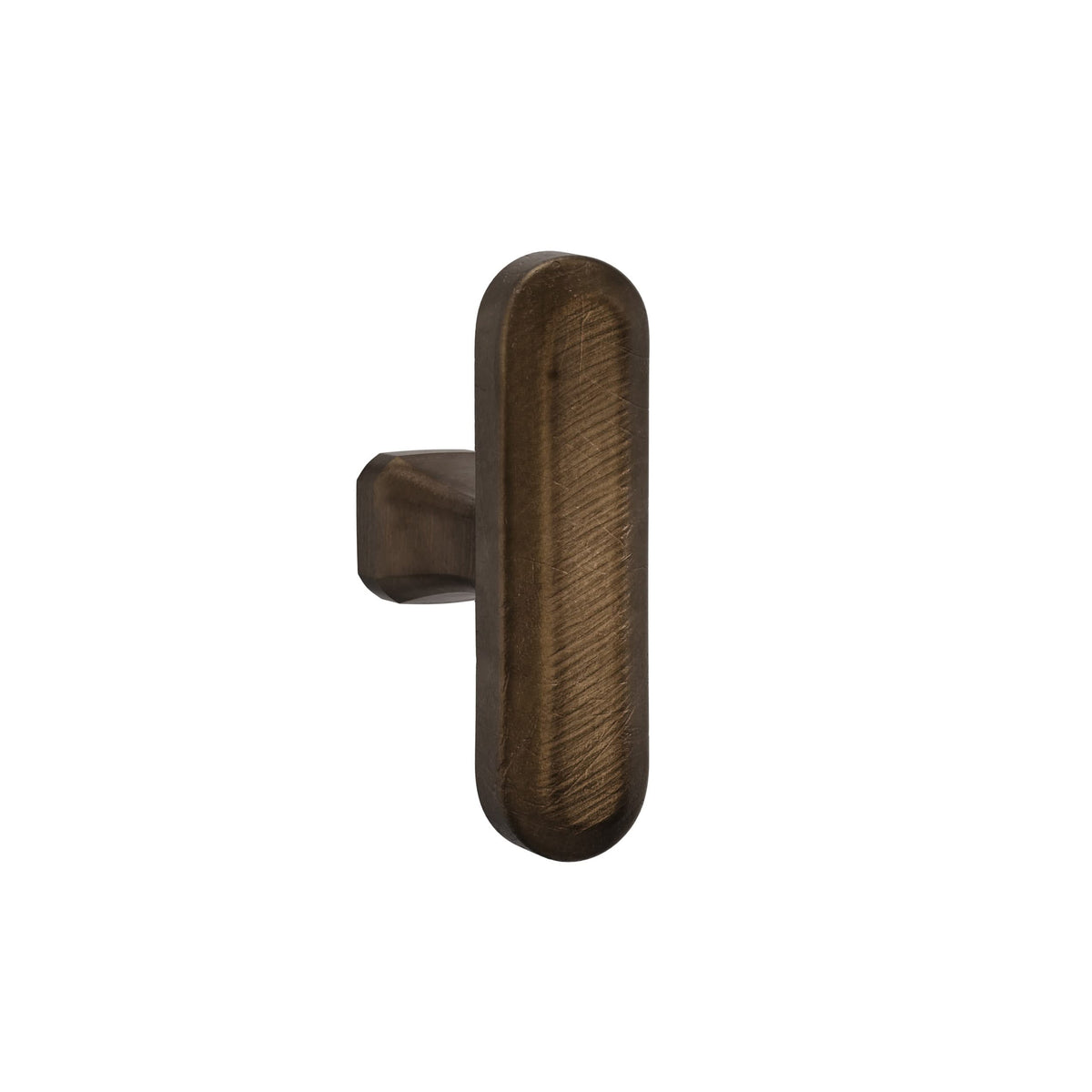 Crafino Terra meubelknop mini T craft brons vooraanzicht
