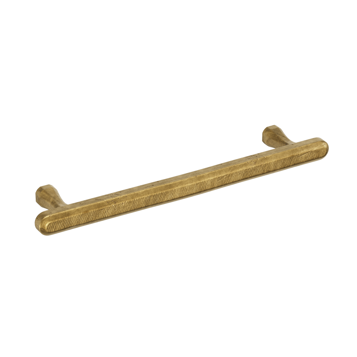 Crafino Terra meubelgreep 128 mm craft goud vooraanzicht