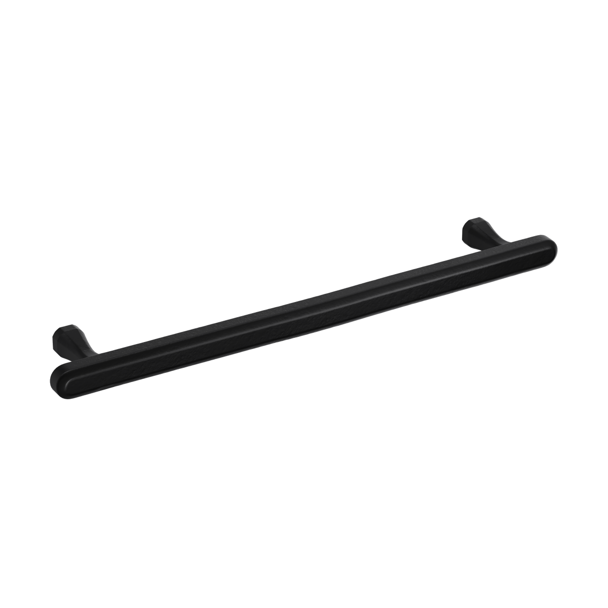 Crafino Terra meubelgreep 160 mm craft zwart vooraanzicht