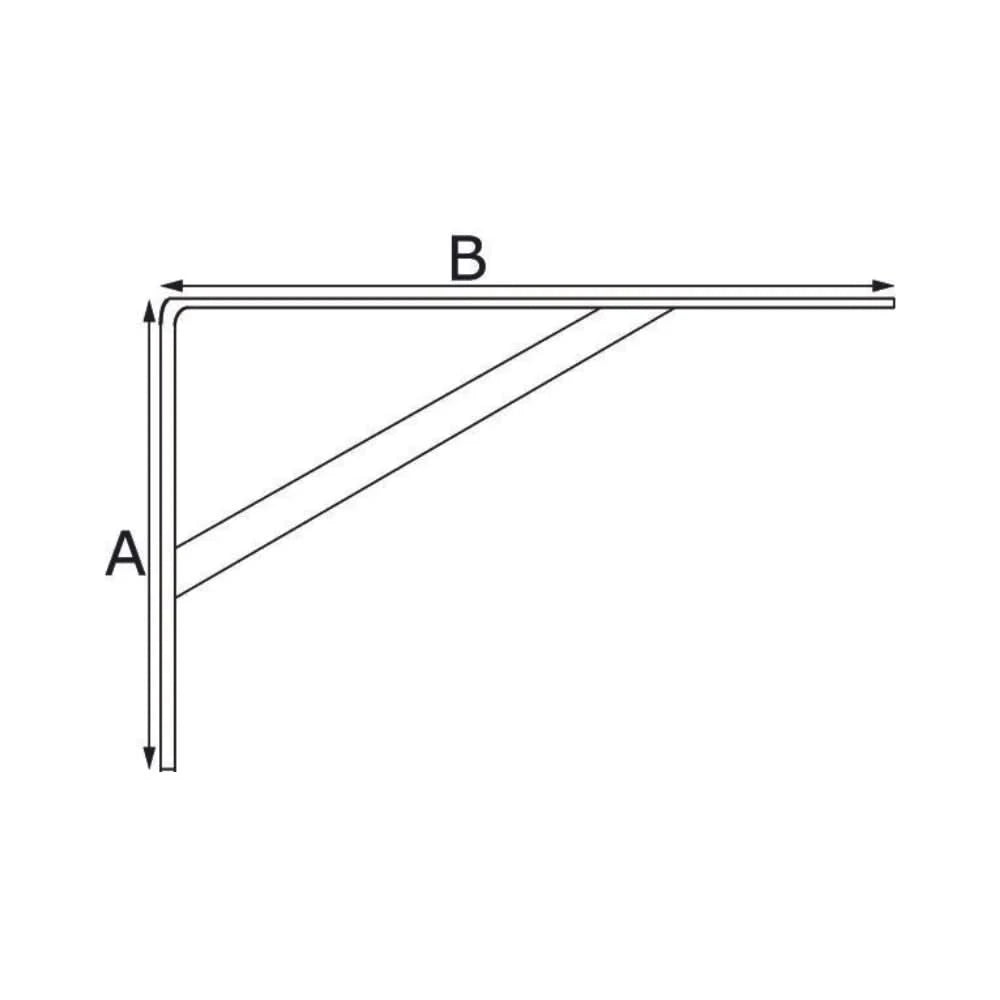 Dulimex DX plankdrager BEAM staal zwart – detail met schoor