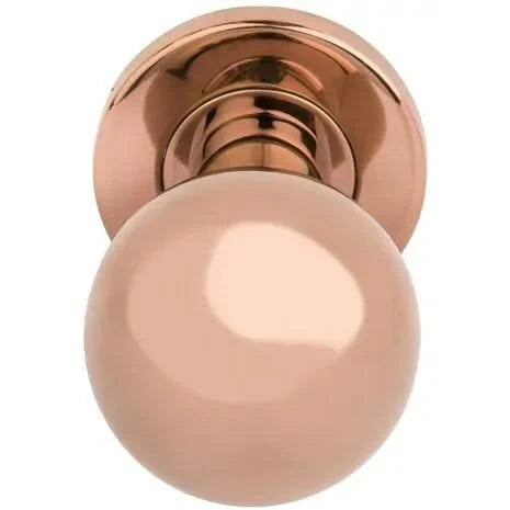 Formani BASIC LB501D voordeurknop PVD gepolijst koper – vooraanzicht