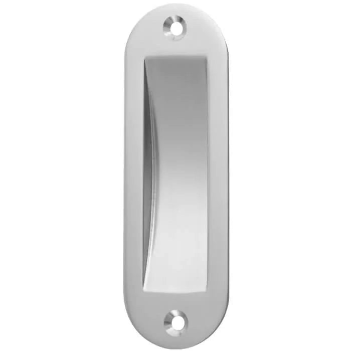 Hermeta schuifdeurkom ovaal naturel 120x40 mm vooraanzicht