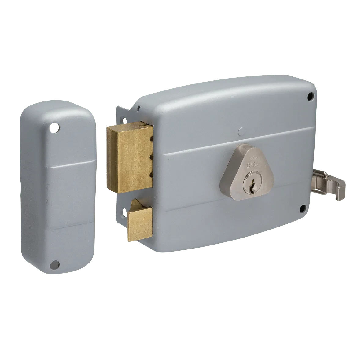 Cisa oplegslot 50321-60 zilver - vooraanzicht