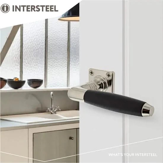 Intersteel Ton Basic deurkruk vierkant rozet nikkel - detail rozet