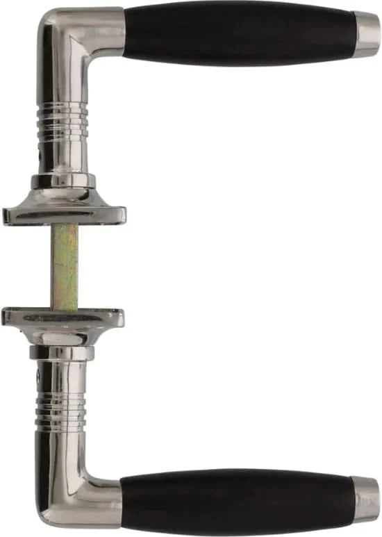 Intersteel Ton Basic deurkruk vierkant rozet nikkel - gemonteerd op deur