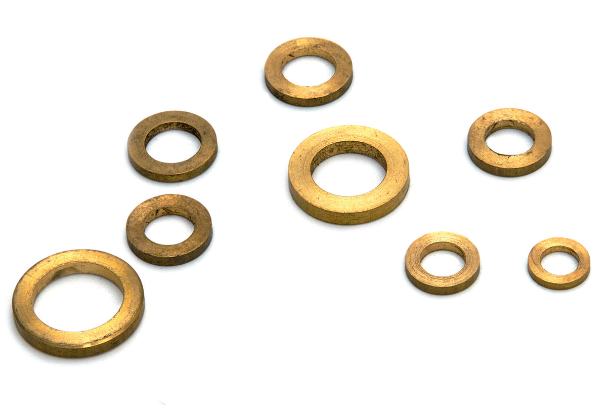 Dulimex DX messing ring voor aanlaspaumelle 7 x 11 mm, blank messing, vooraanzicht