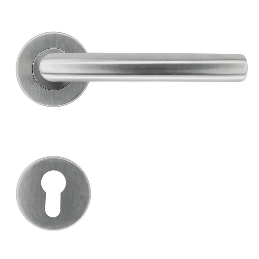 HDD Pro deurkruk C Shape 19 mm inox plus zijaanzicht
