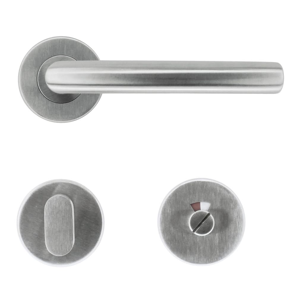 HDD Pro deurkruk C Shape 19 mm inox plus op rozet