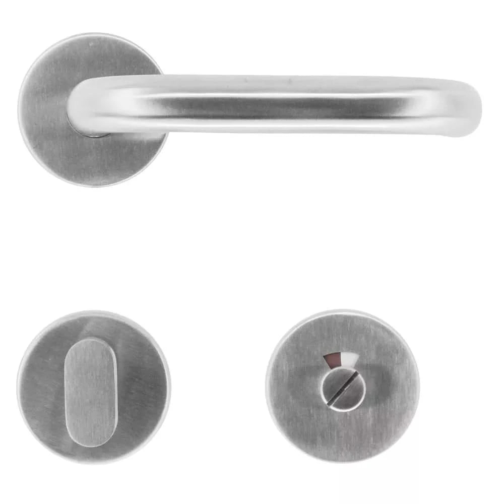 HDD Pro deurkruk Pro U-Shape 19 mm in Inox Plus geborsteld, detailweergave van de U-vormige greep