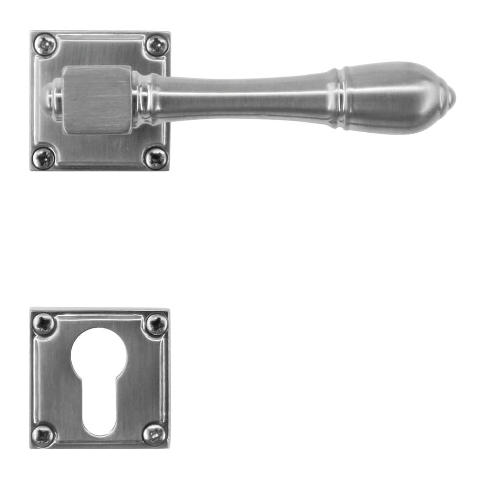 HDD Pro deurkruk Carré inox look zijaanzicht