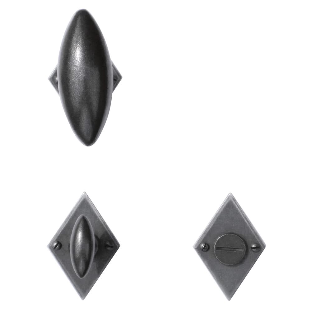 HDD Pro deurkruk Olive IJzer Ruit ijzer ruit detail