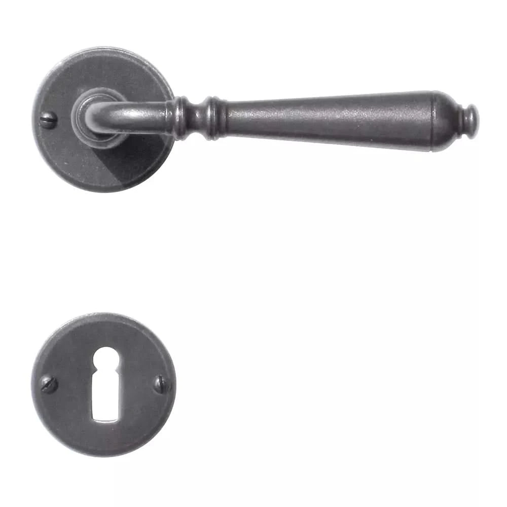 HDD Pro deurkruk Elegeance IJzer Rond ijzer – gemonteerd op deur