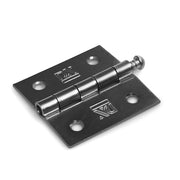 Dulimex scharnier met losse pen 51x51 mm verzinkt – vooraanzicht