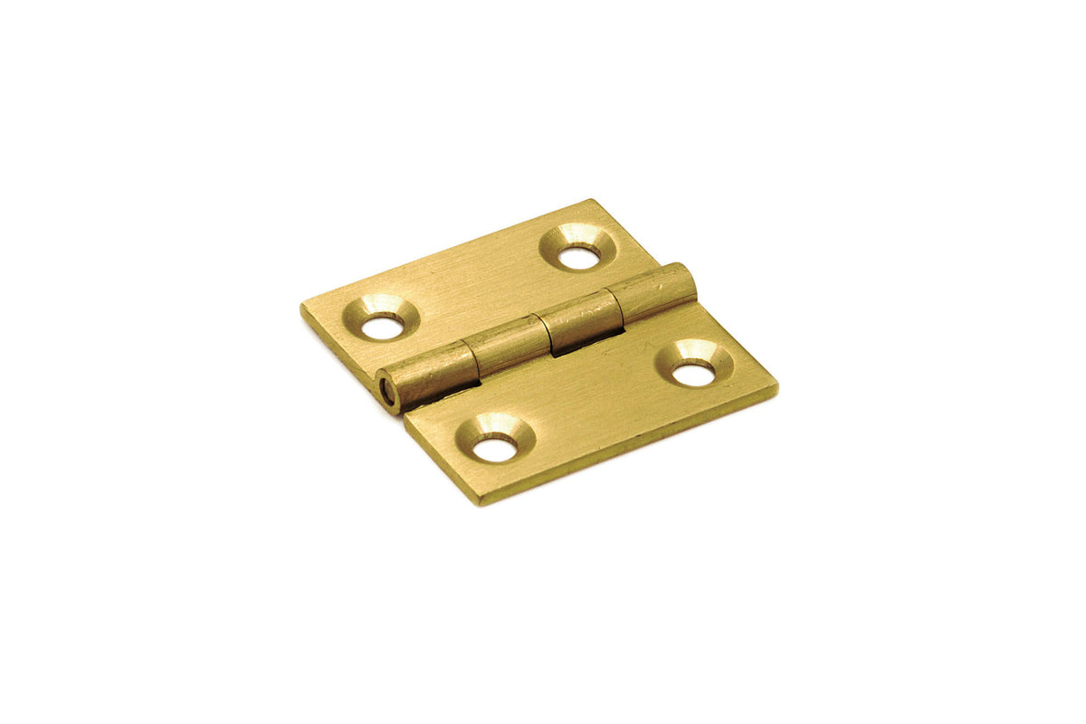 Dulimex smalscharnier massief messing 35x35 mm - vooraanzicht
