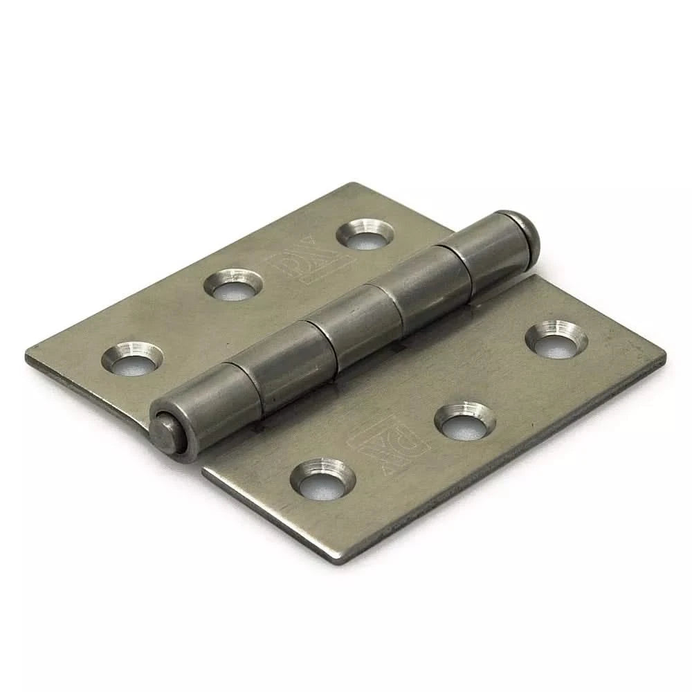 Dulimex scharnier met losse pen 63x63 mm RVS geborsteld vooraanzicht