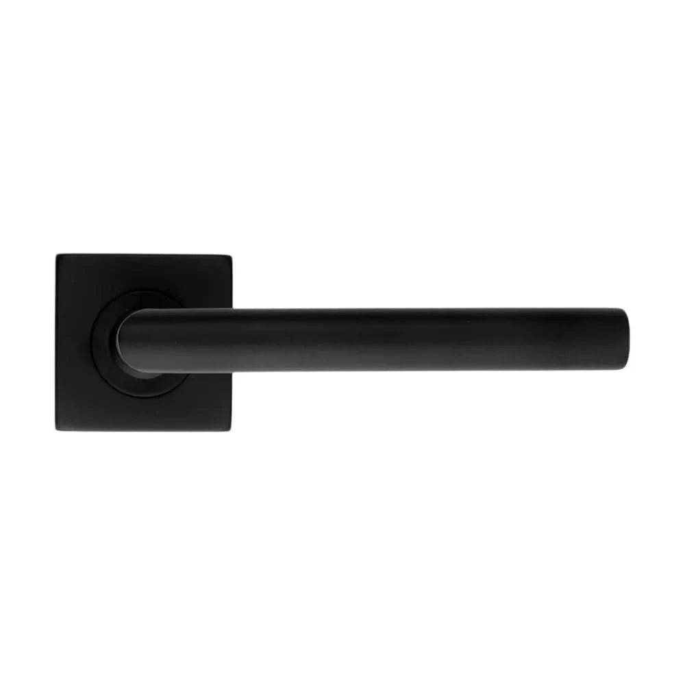 HDD Pro Square I Shape 16mm Zwart deurkruk – vooraanzicht