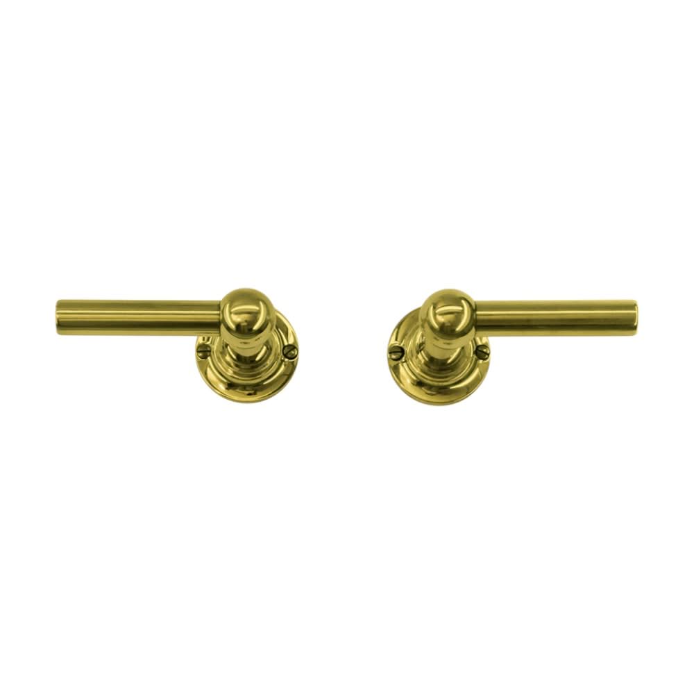 HDD Pro Petra deurkruk messing niet vernist (koperkleurig) – vooraanzicht