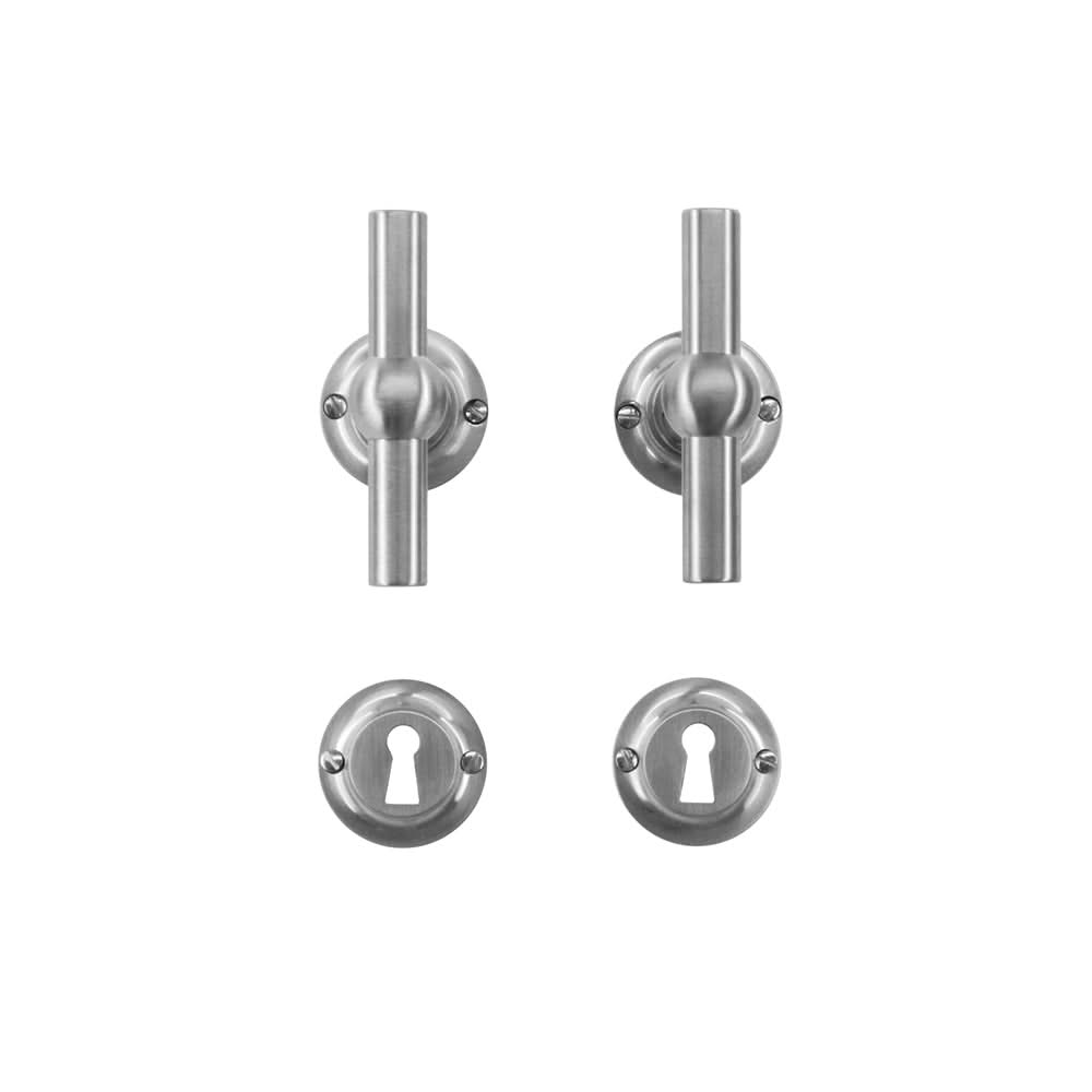 HDD Pro Petra deurkruk inox look – achterzijde