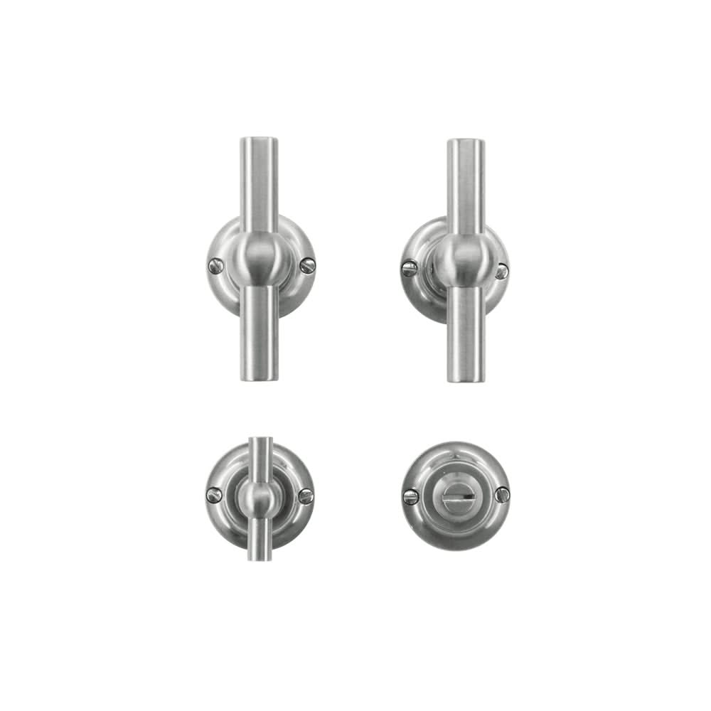 HDD Pro Petra deurkruk inox look – zijaanzicht