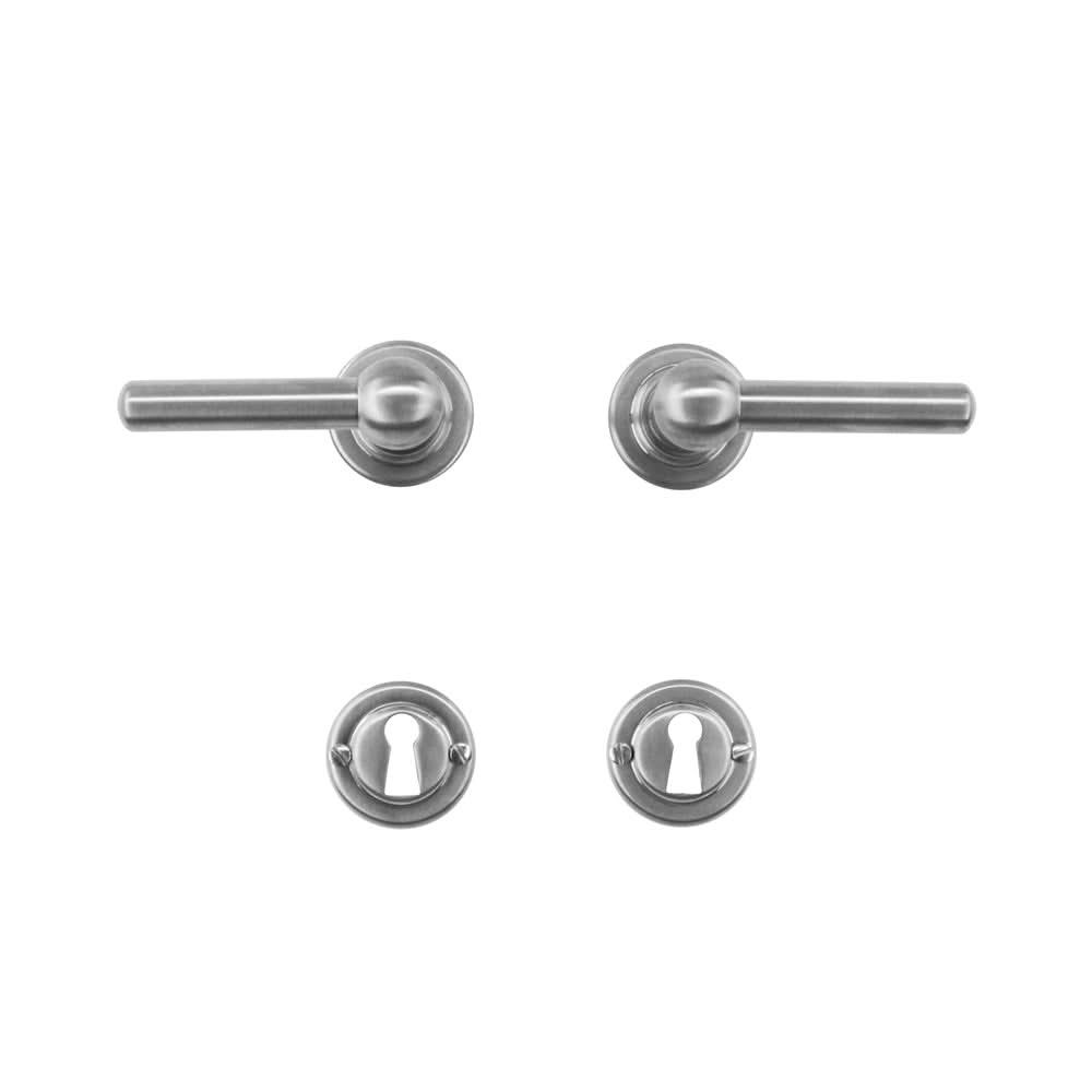 HDD Pro Petra deurkruk inox look – achterzijde
