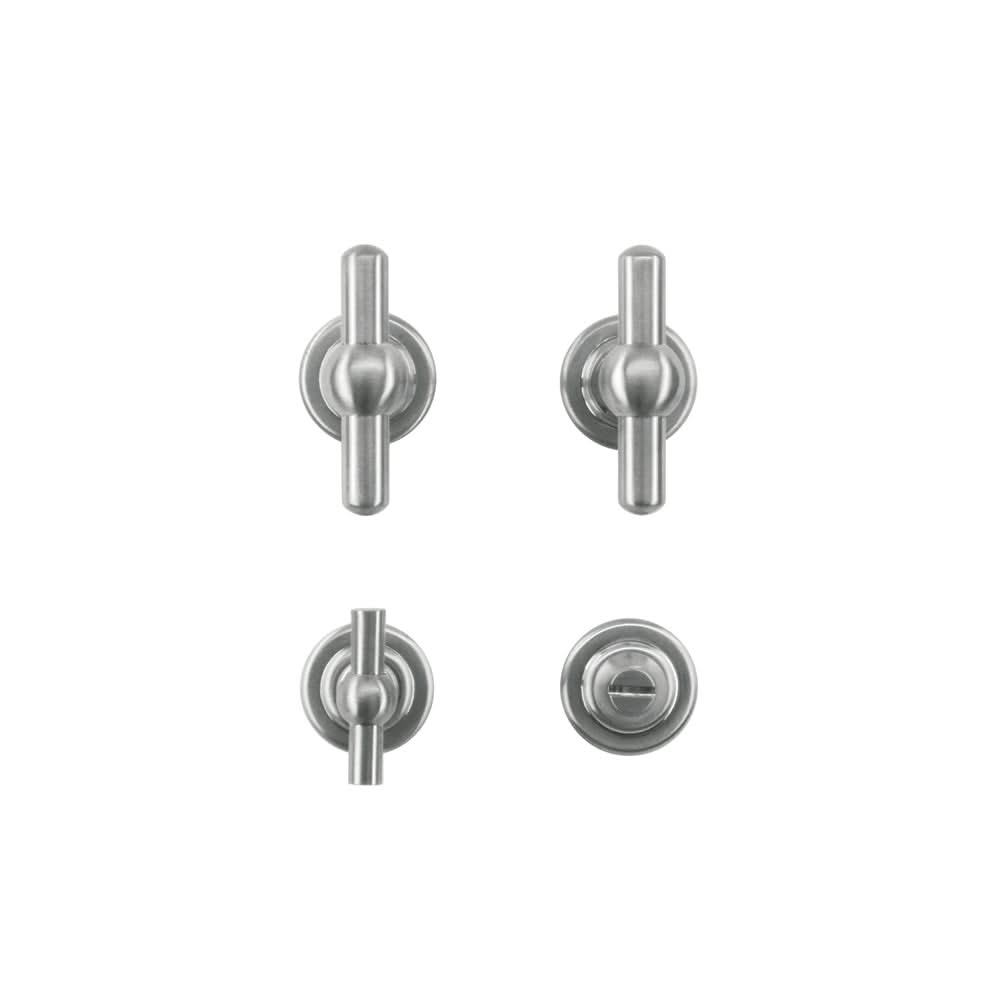 HDD Pro deurkruk PETRA OM T+T INOX LOOK – zijaanzicht