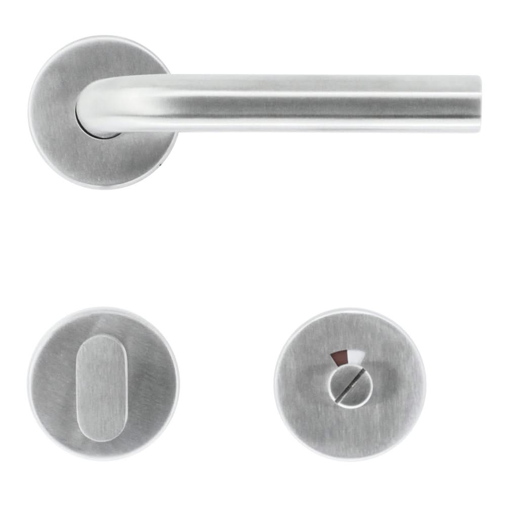 HDD Pro Deurkruk Pro Zero L-vorm 19 mm inox geborsteld – detail