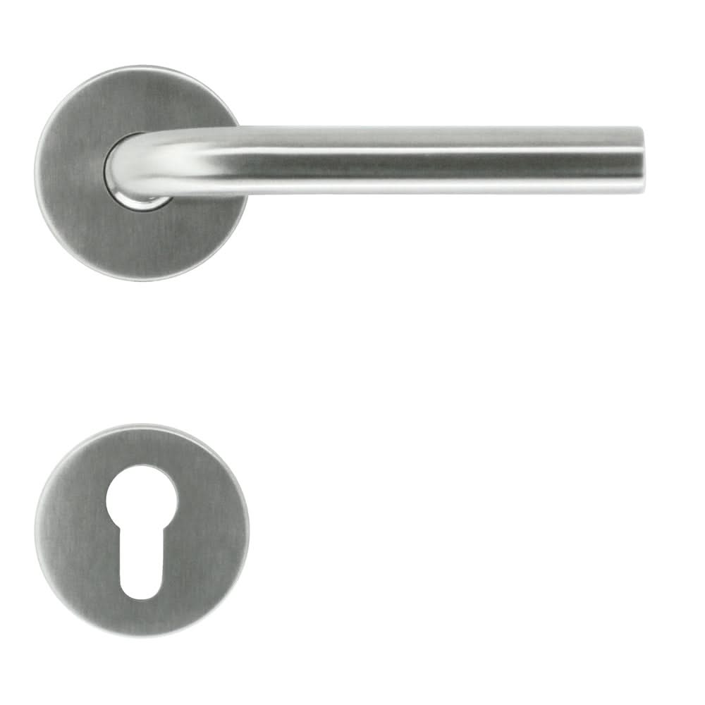 HDD Pro Deurkruk Pro Zero L-vorm 16 mm inox geborsteld – productweergave