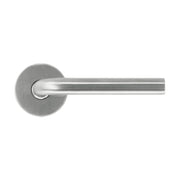 HDD Pro Deurkruk Pro Zero L-vorm 16 mm inox geborsteld – vooraanzicht