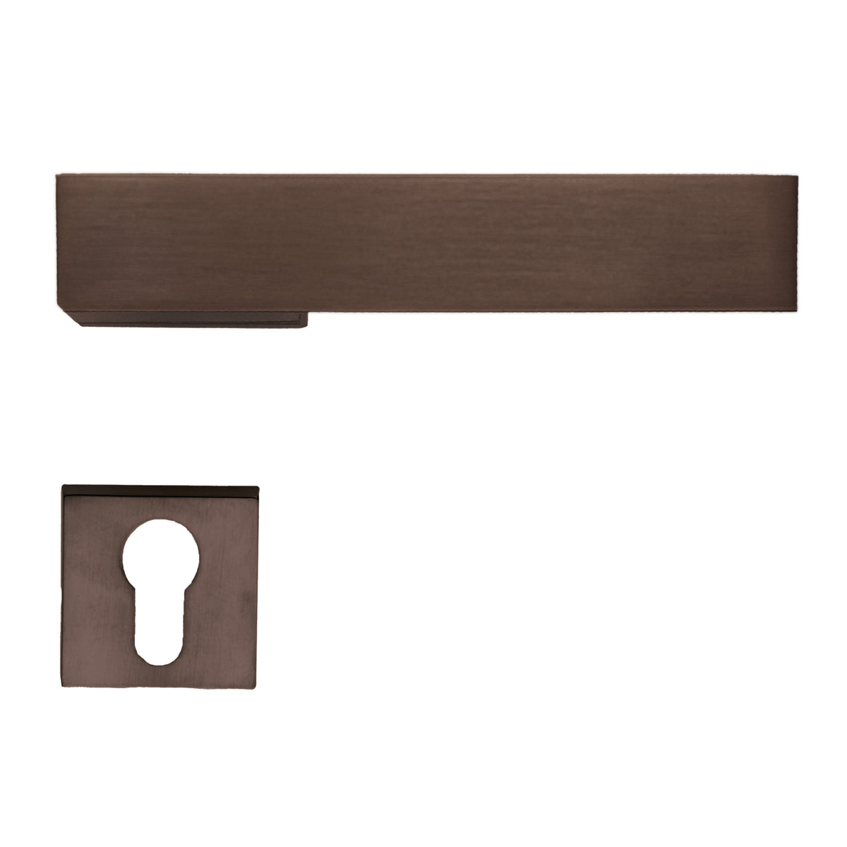 HDD Pro deurkruk X-Treme mat brons – met cilinderrozetten