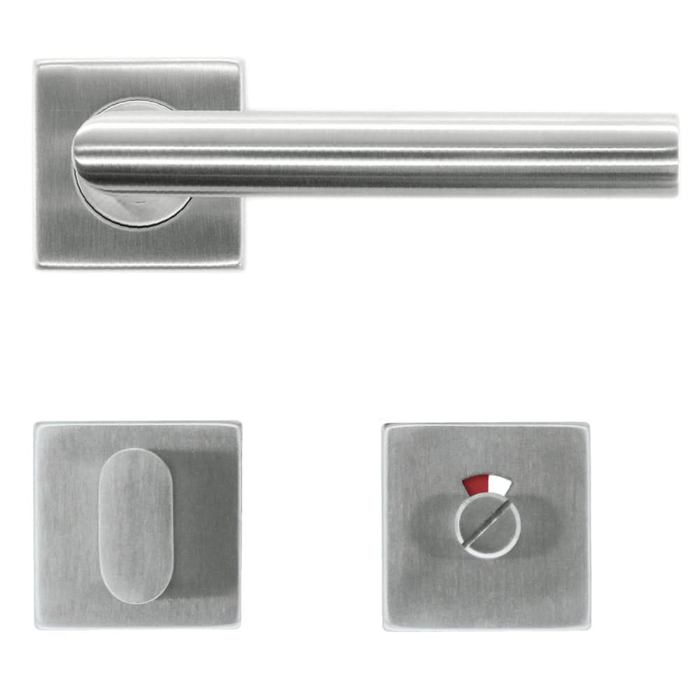 HDD Pro Square I Shape 19mm Inox Plus deurkruk – gemonteerd op binnendeur