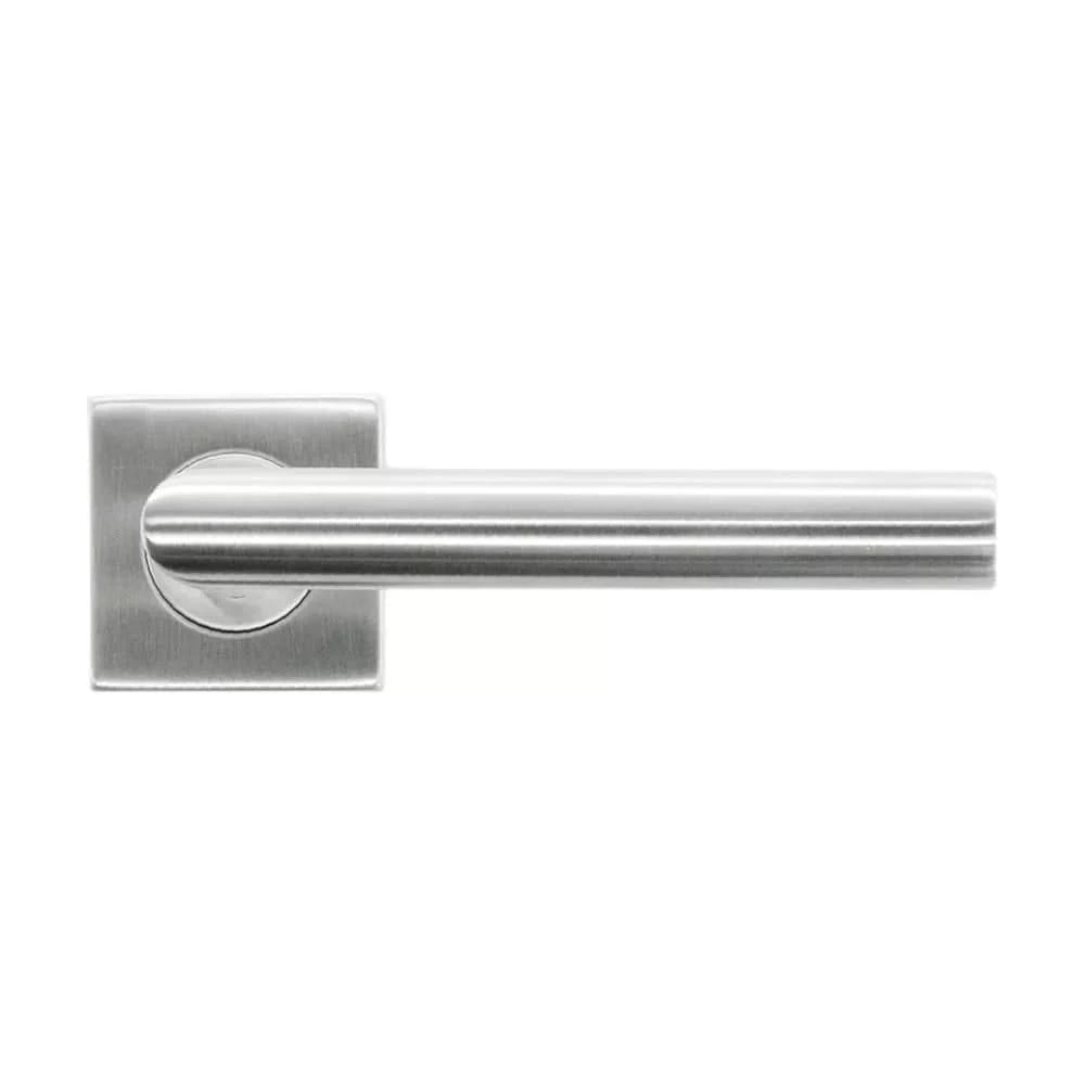 HDD Pro Square I Shape 19mm Inox Plus deurkruk – vooraanzicht