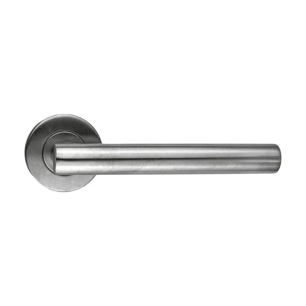HDD Pro deurkruk T-Shape 19mm inox geborsteld vooraanzicht