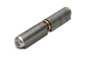 Dulimex DX aanlaspaumelle HPL-WR 180 x 20 mm blank staal met messing ring, vooraanzicht