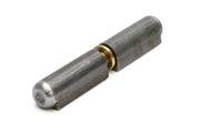 Dulimex DX aanlaspaumelle HPL-WR 70 x 11 mm blank staal met messing pen en messing ring, vooraanzicht