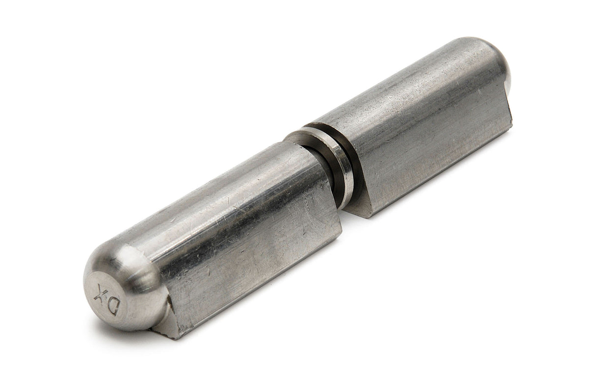 Dulimex DX aanlaspaumelle 40 x 8 mm in RVS AISI 304 met RVS ring, vooraanzicht
