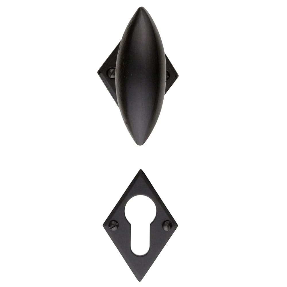 HDD Pro deurkruk Olina Font Ruit zwart gemonteerd op deur