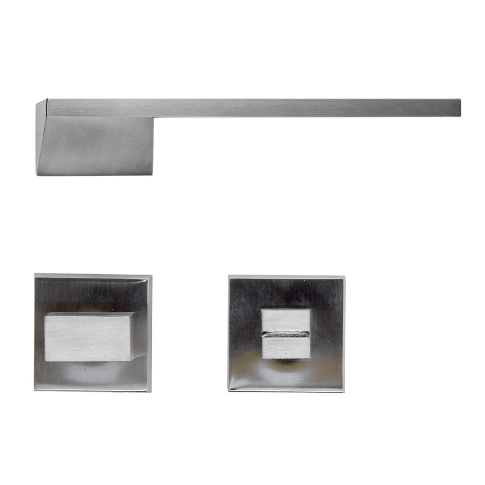 HDD Pro Seliz Inox Look deurkruk – gemonteerd op binnendeur
