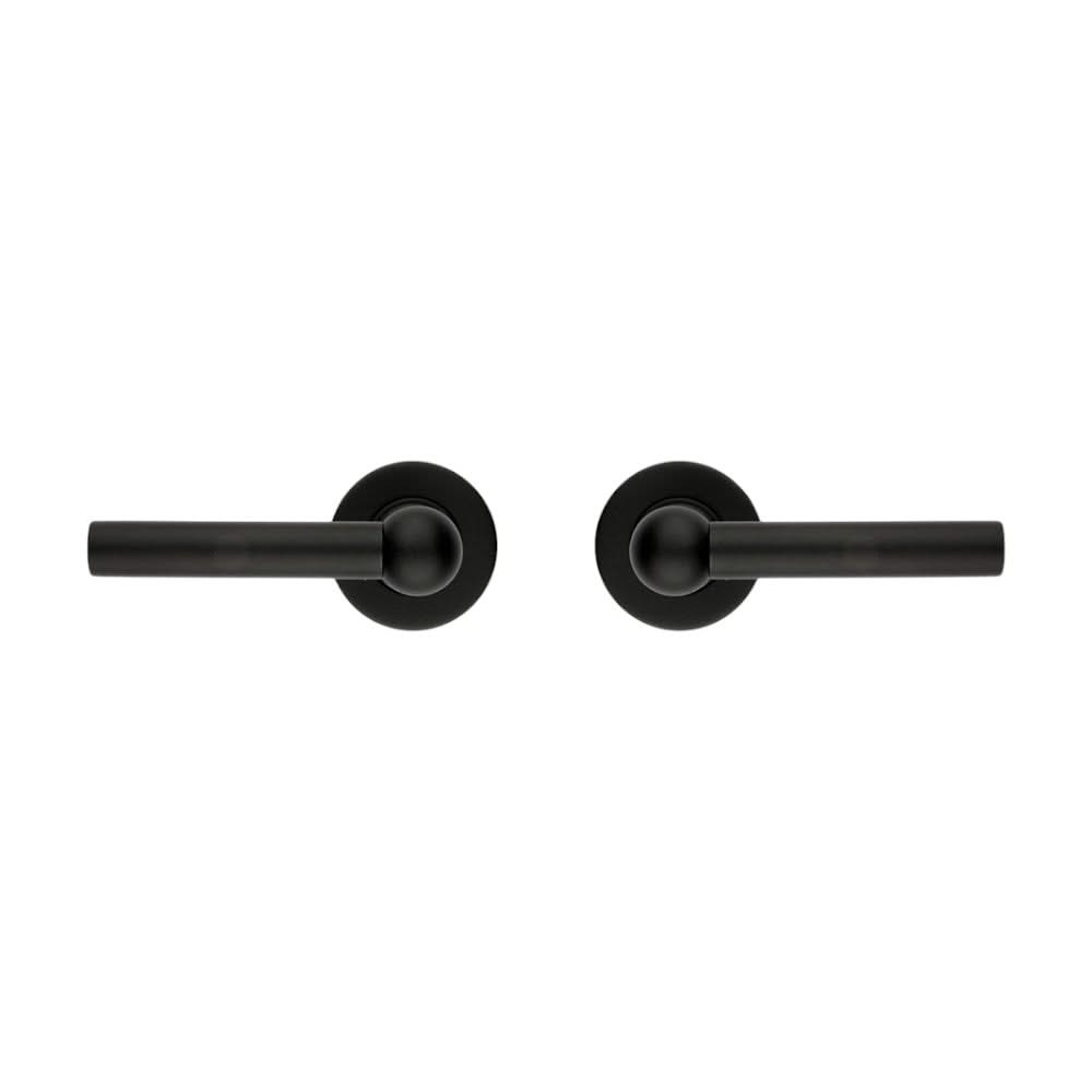 HDD Pro deurkruk RAILY L+L ZWART STRUCTUUR UV – vooraanzicht