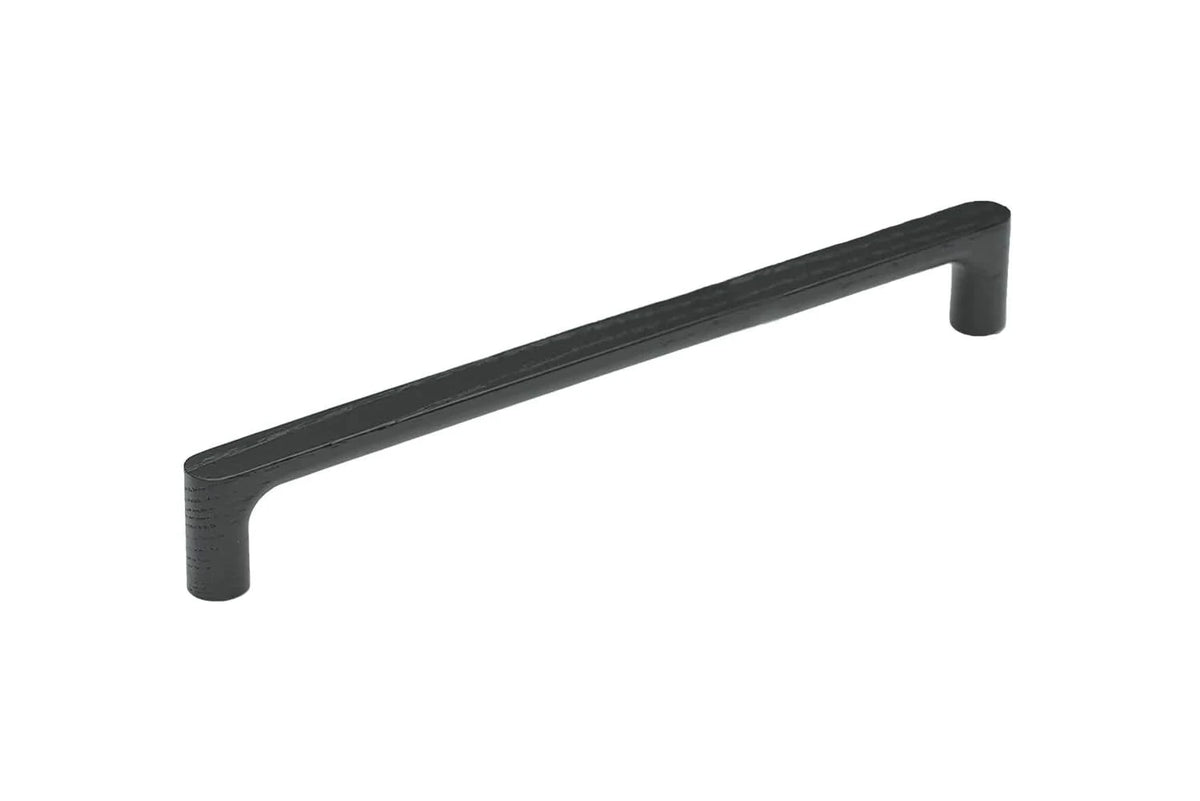 Staalimex houten handgreep Silkeborg 272mm mat zwart vooraanzicht