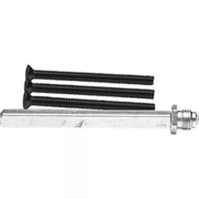 AXA verlengset wisselstift 110 mm met boutenset M6x90 zwart vooraanzicht