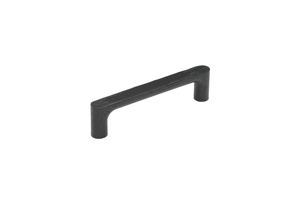 Staalimex houten handgreep Silkeborg 144mm mat zwart vooraanzicht
