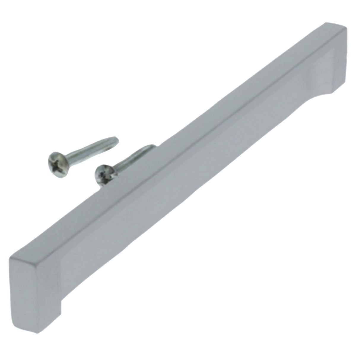 Starx meubelgreep rechthoekig 160 mm aluminium vooraanzicht
