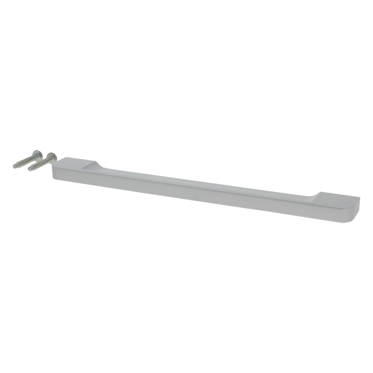 Starx meubelgreep aluminium 160 mm hart-op-hart (plat, afgerond) – vooraanzicht