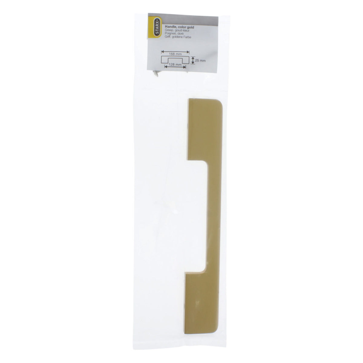 Starx meubelgreep goud 10 x 25 x 128 mm – productaanzicht