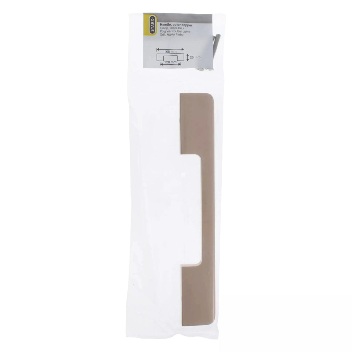 Starx meubelgreep koper 10 x 25 x 128 mm – productaanzicht