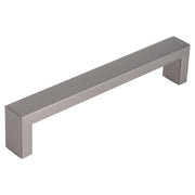 Starx meubelgreep rechthoekig 12x12x160 mm Gunmetal – vooraanzicht