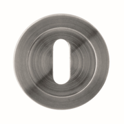 HDD Pro sleutelplaatje rond draairozet inox look vooraanzicht