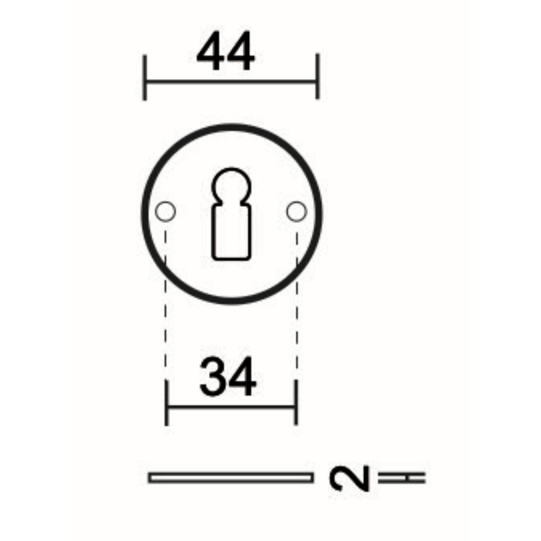 HDD Pro sleutelrozet ijzer – detail